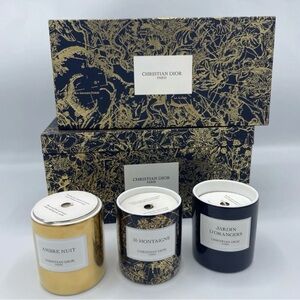 RARE New Christian Dior Limited Edition Candle Trio Set